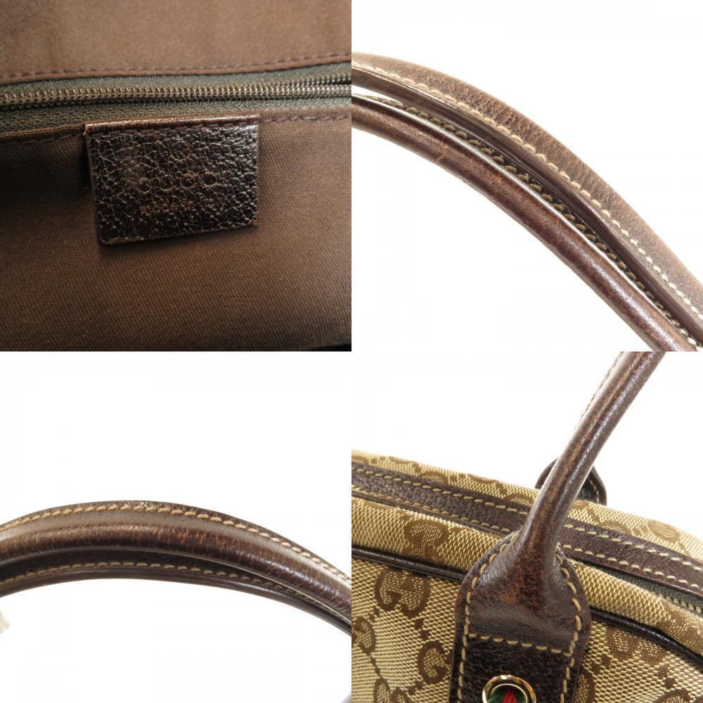 Gucci GG Canvas Princy Boston bag monogram canvas brown leather - Picture 7 of 10